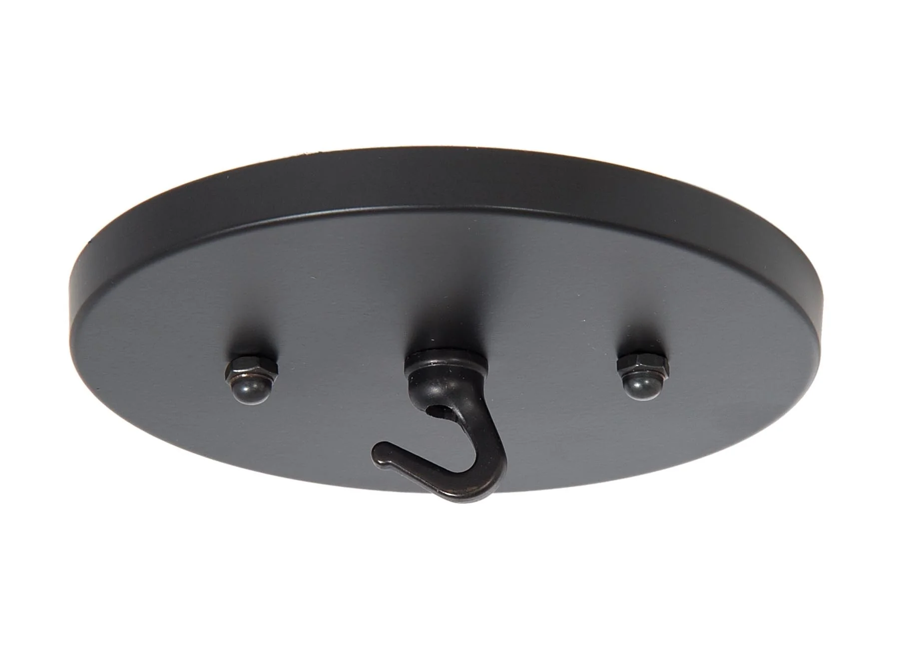 5-1/4 Inch Diameter Satin Black Brass Canopy, 1/8 IP Slip (11783BKH)