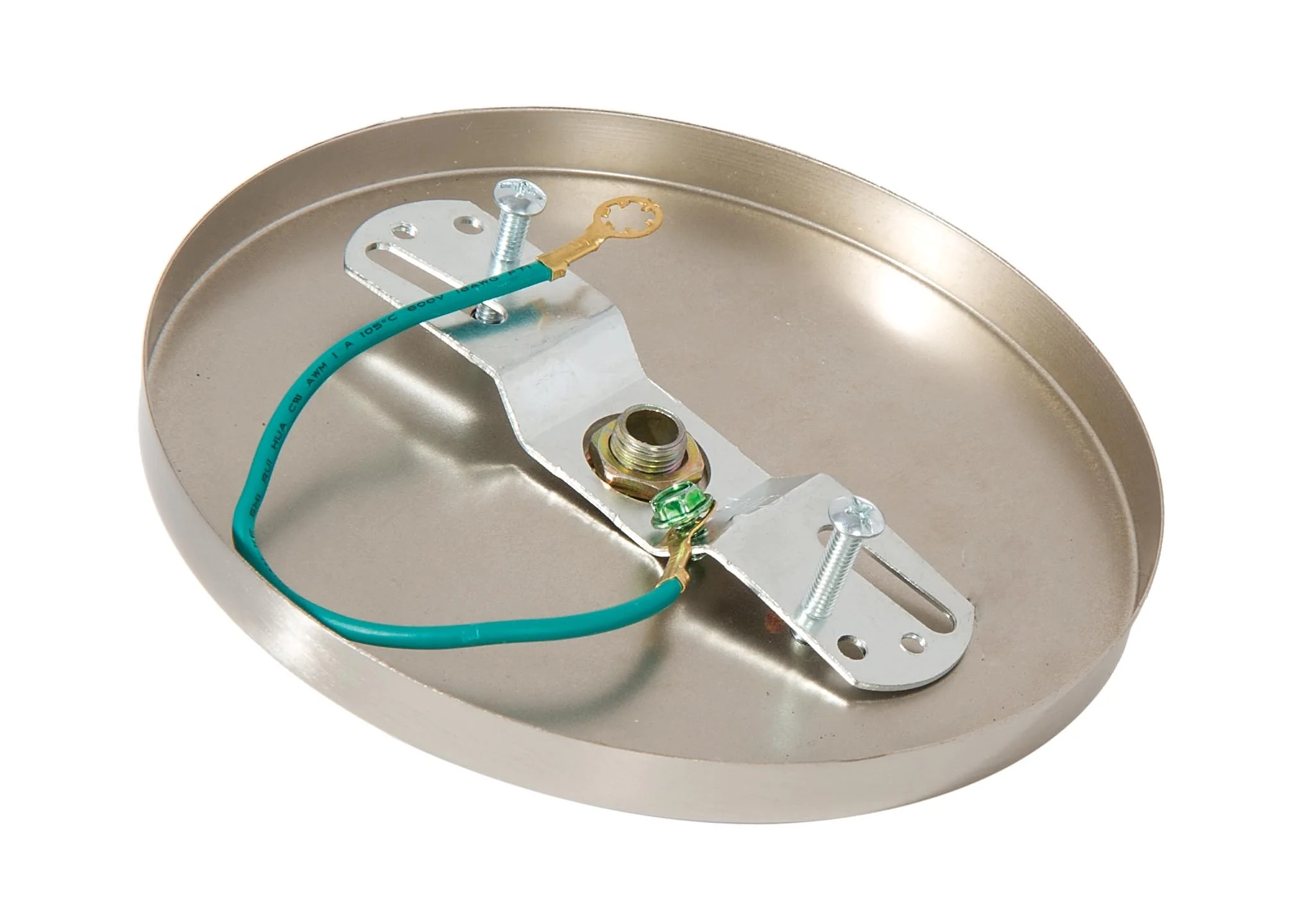 5-1/4 Inch Diameter Satin Nickel Finish Steel Canopy, 1/8 IP Slip (11783SNH) - Image 2