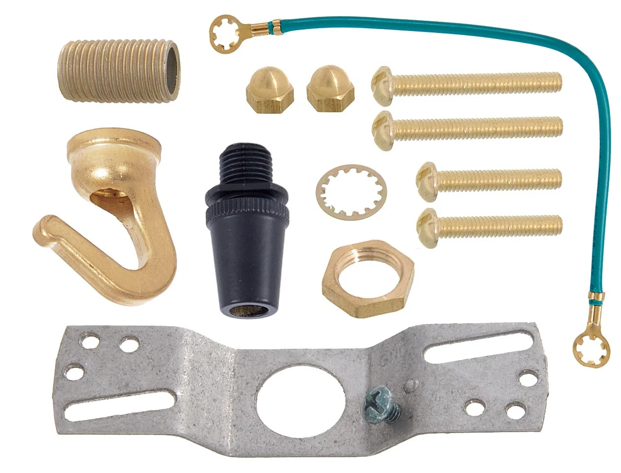 5-1/4 Inch Diameter Unfinished Brass Canopy, 1/8 IP Slip (11777BRH) - Image 3