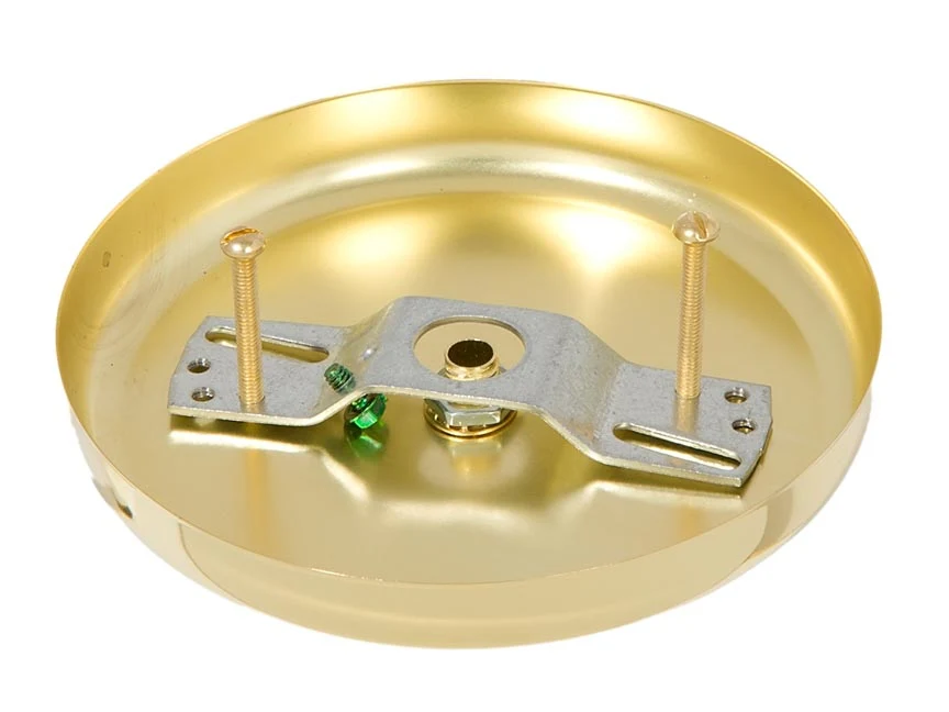 5 1/4 Inch Steel Canopy Kit with Brass Finish (11879) - Image 3