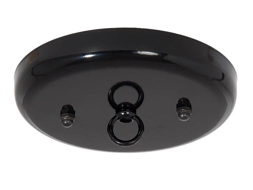 5 1/4 Inch Steel Canopy Kit with Satin Black Finish (11879BK)