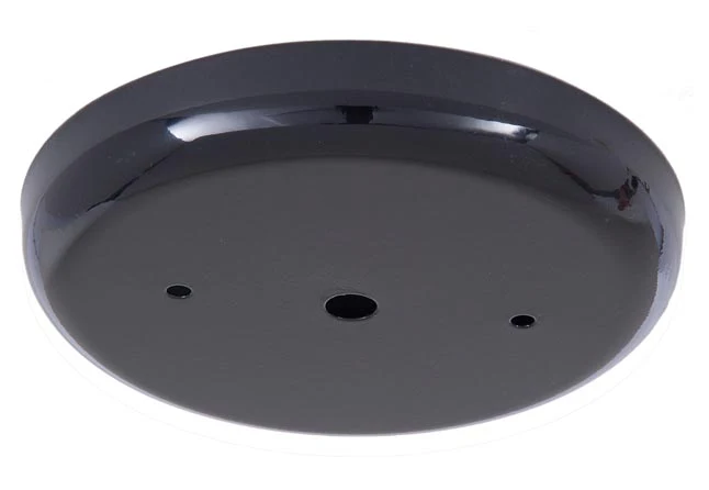 5 1/4 Inch Steel Ceiling Canopy with Black Finish (11775BK)