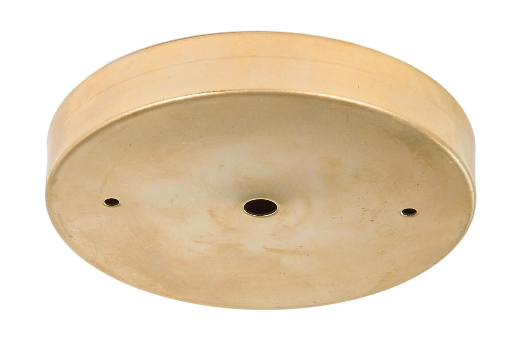 5 1/8" Brass Ceiling Canopy / Back Plate with 1/8IP slip center hole - Unfinished- Polished and Unlacquered Brass (10811U)