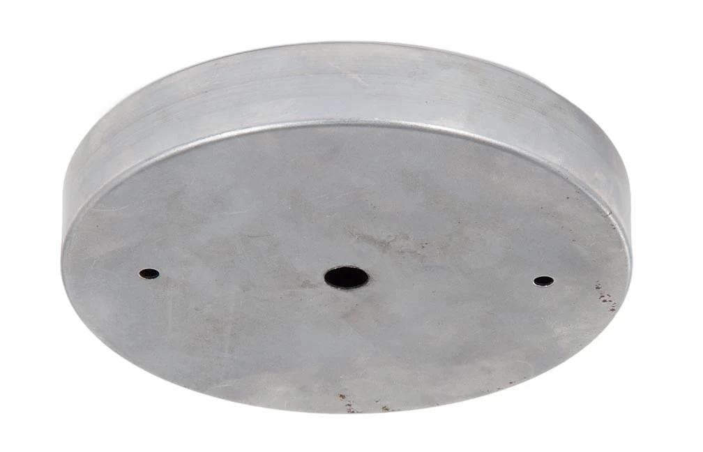 5 1/8" Steel Ceiling Canopy / Back Plate with 1/8IP slip center hole - Unfinished Steel (10811S)