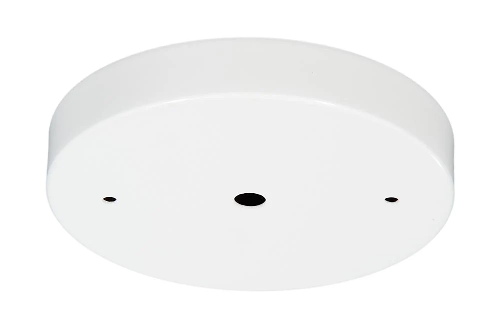 5 1/8" Steel Ceiling Canopy / Back Plate with 1/8IP slip center hole - White Enamel Finish (10811W)