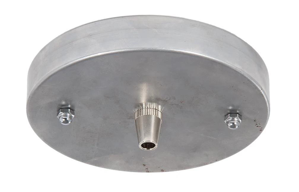 5 1/8", 1/8 IP Slip, Steel Ceiling Canopy Kit with Metal Cord Grip Bushing - Unfinished Steel (10811SBB)