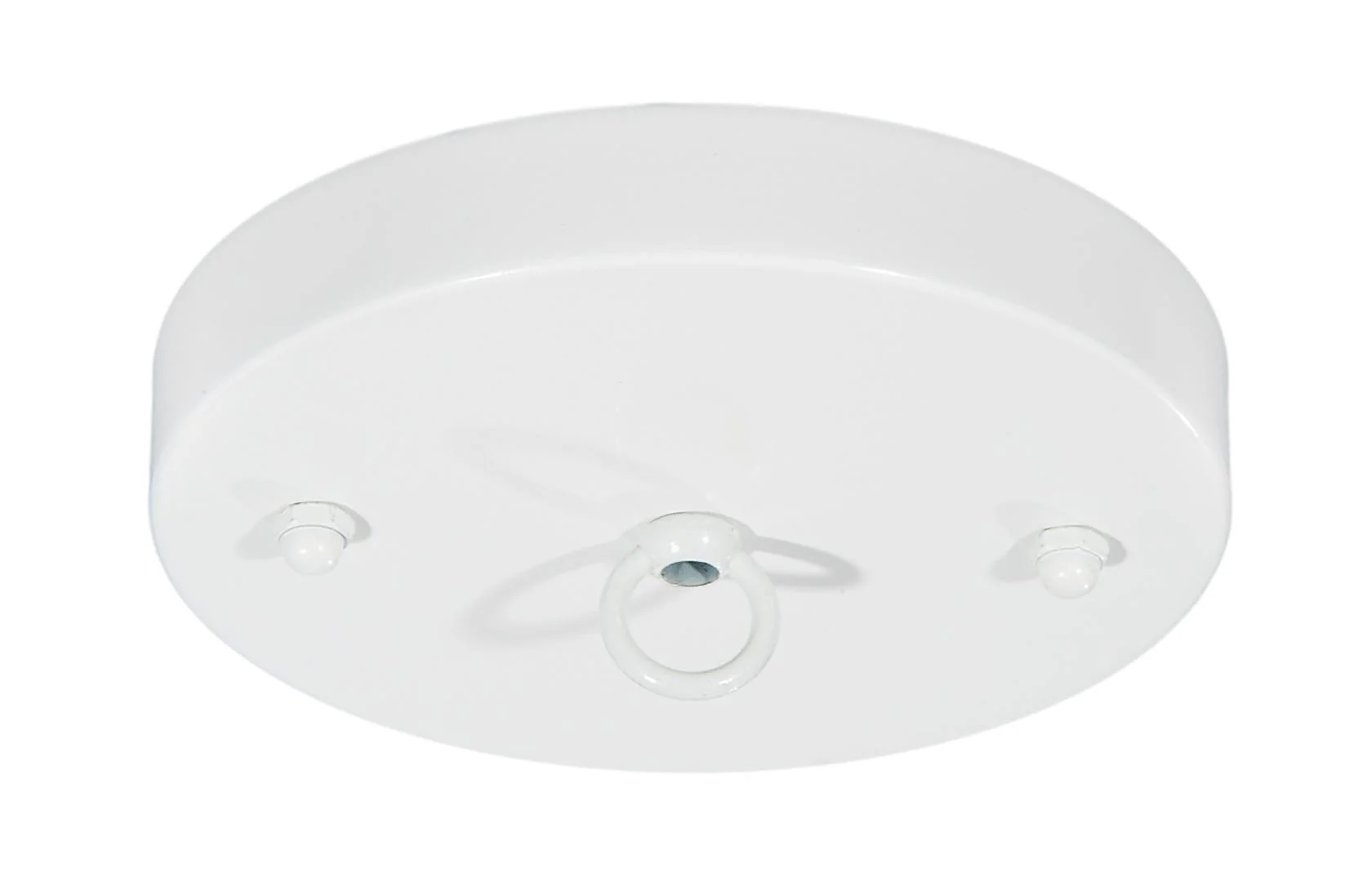 5 1/8", 1/8 IP Slip, Steel Ceiling Canopy Kit with Cast Metal Loop - White Enamel Finish (10811WL)