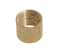 5/16" ht., Knurled Brass Coupling, 1/8F (21011U)