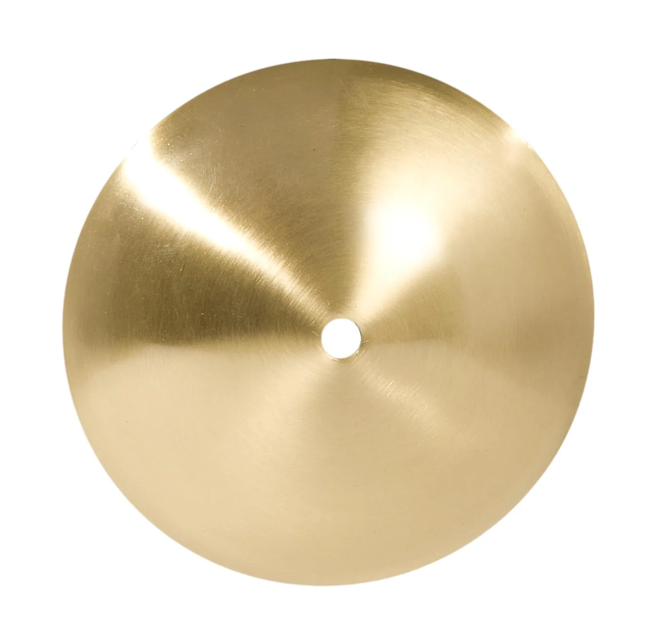 5 3/4" Satin Brass Modern Canopy or Sconce Cap (10852SB)
