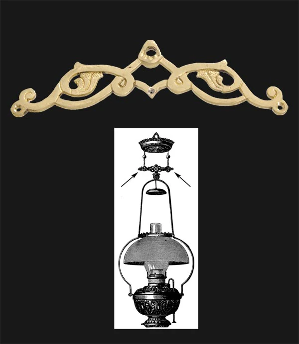 5 5/8" Cast Brass Hanging Lamp Leveler (20958)