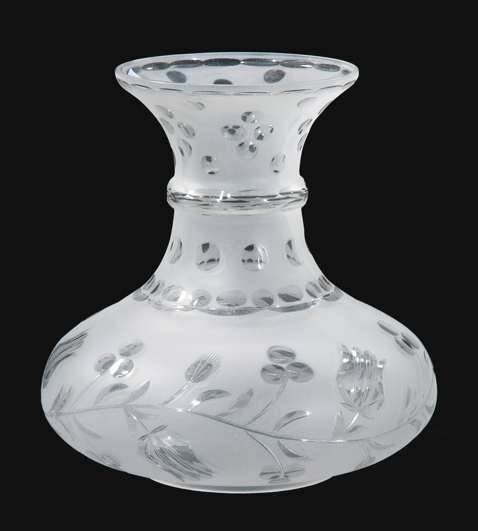 Astral Shade, Hand-Cut Bellflower Design, 5 inch fitter (00677)