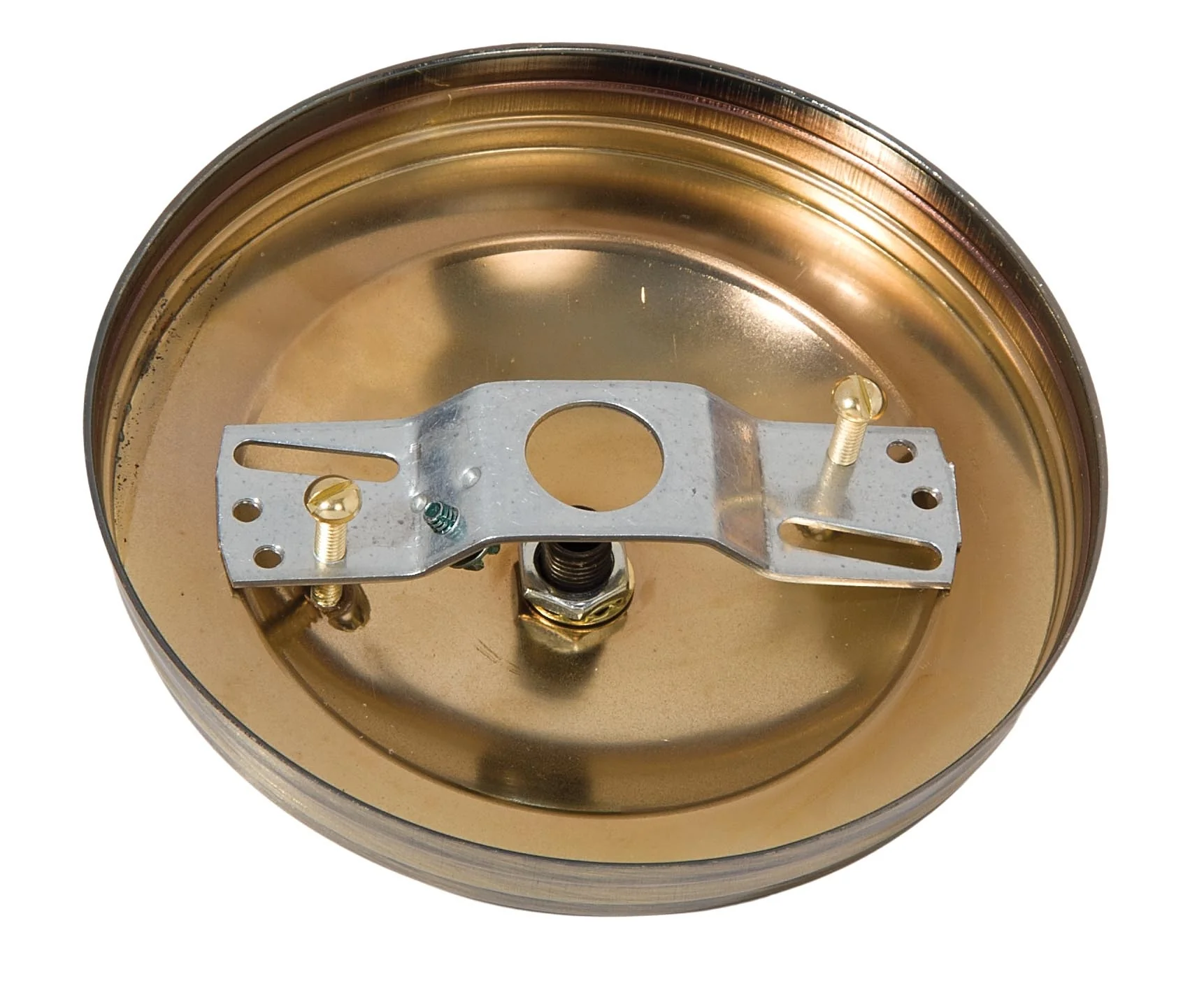 5" Dia. Antique Brass Finish Canopy & Hardware Kit, 1/8 IP Slip, Matching Finish (11746A) - Image 3