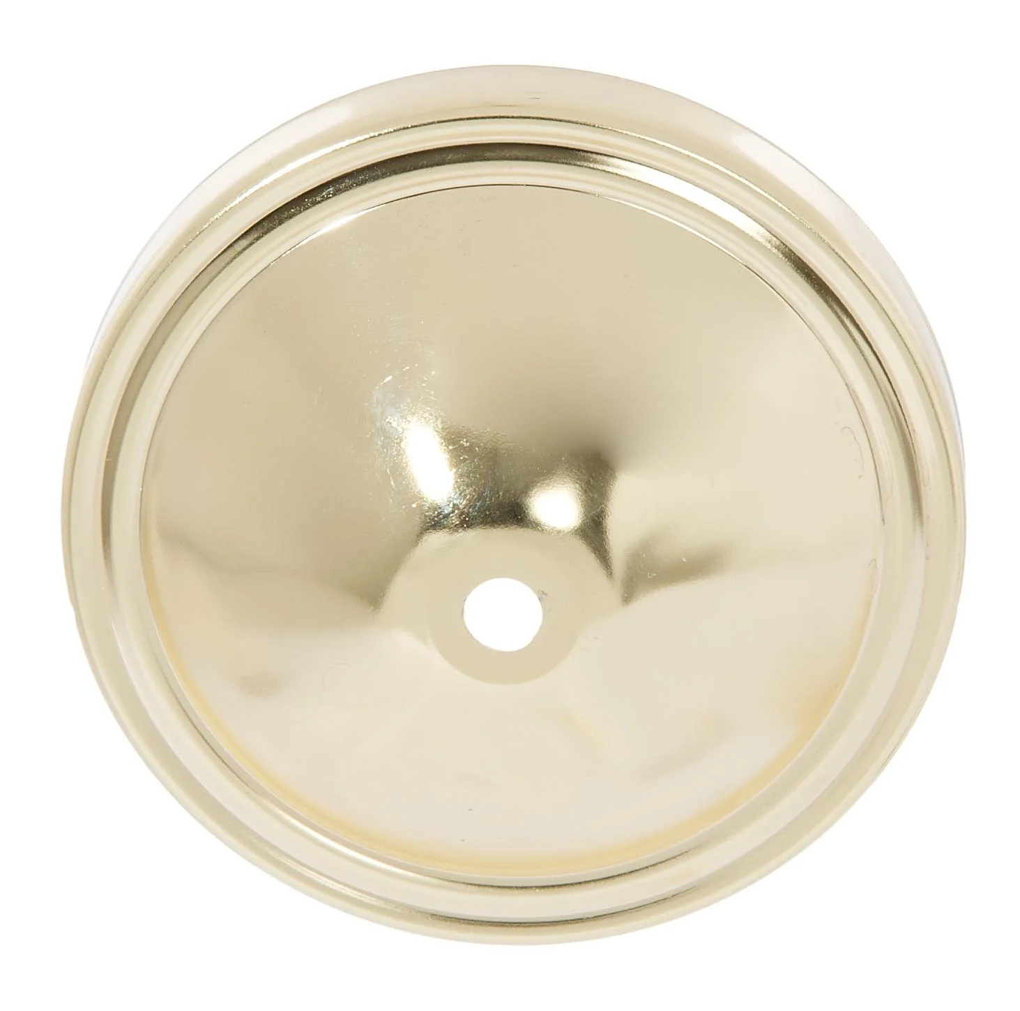 5" Dia. Steel Canopy, 1/8 IP Slip, Brass Plated (11758) - Image 2