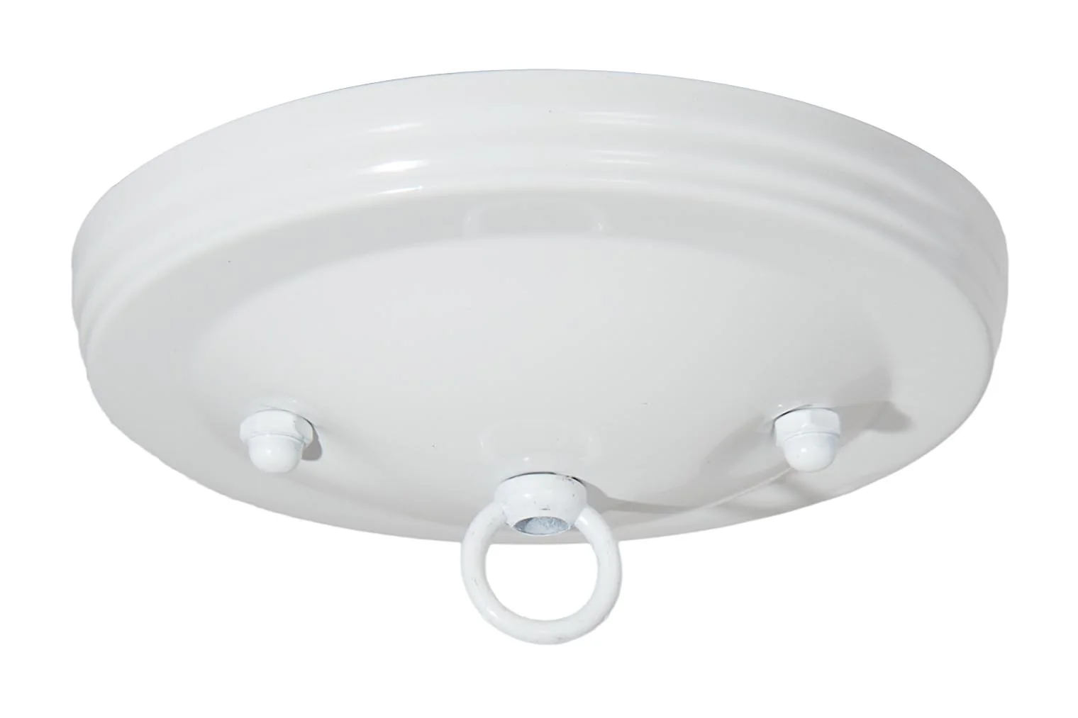5" Dia. White Gloss Canopy & Hardware Kit, 1/8 IP Slip, Matching Finish (11746W)