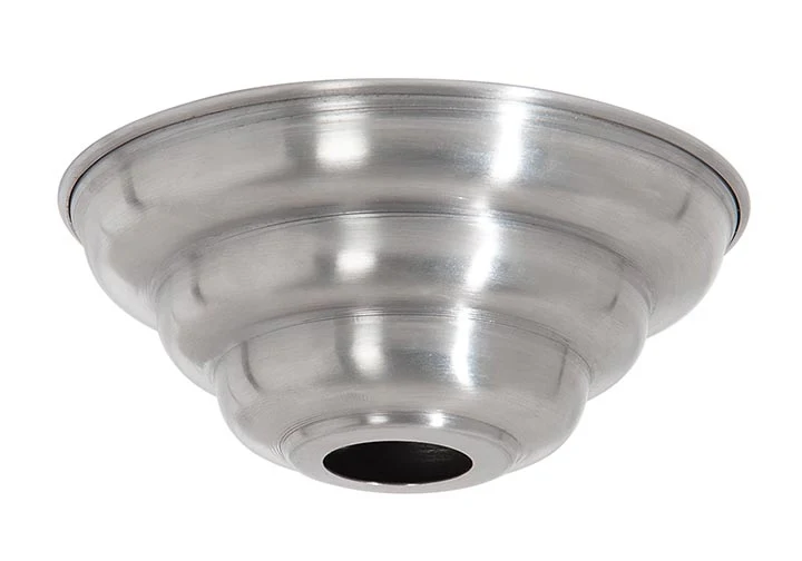 5 Inch Diameter Raw Steel Beehive Lamp Canopy (11430S)
