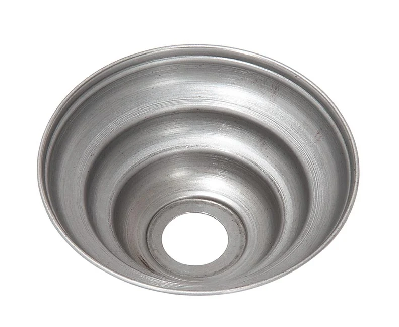 5 Inch Diameter Raw Steel Beehive Lamp Canopy (11430S) - Image 2