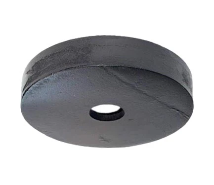 5 Inch Diameter Satin Black Cast Iron Canopy, No Bar Holes (11767BK)