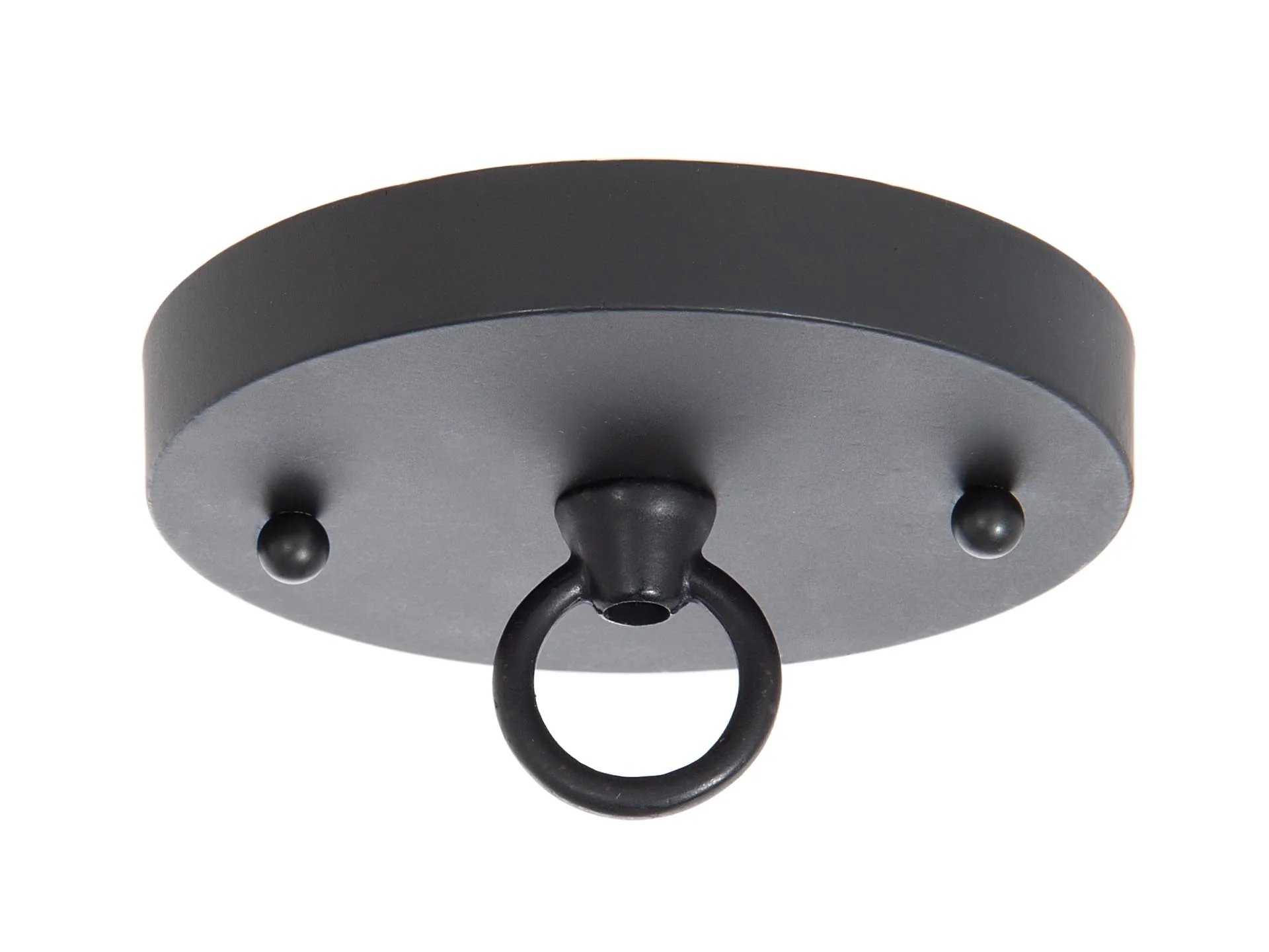 5 Inch Diameter Satin Black Cast Iron Canopy with Hardware Kit (11767SL)