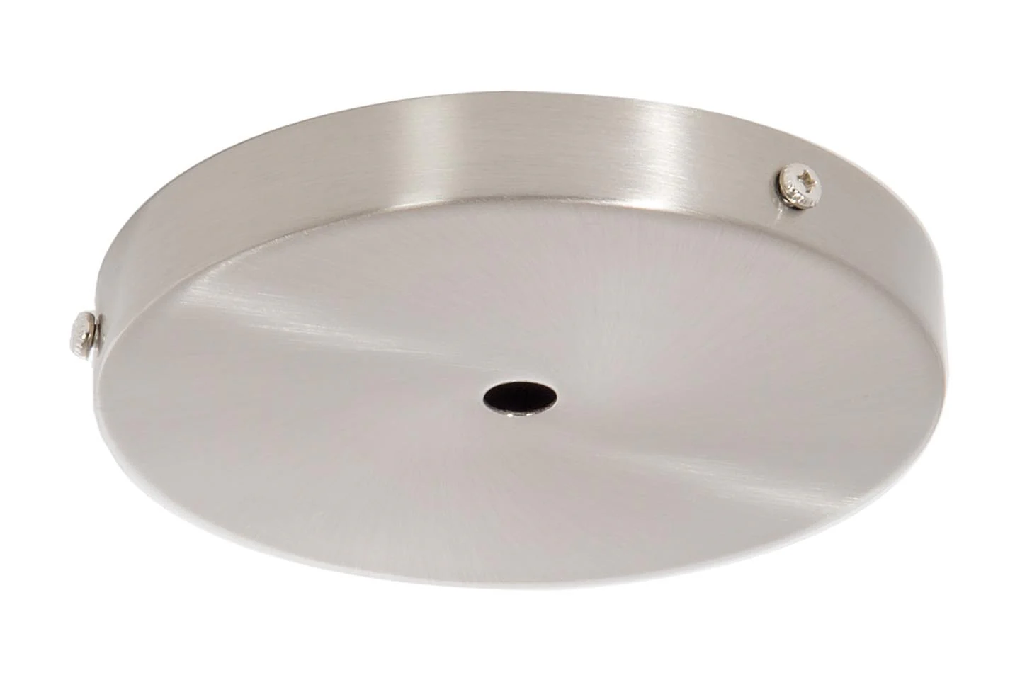 4-7/8 Inch Diameter Satin Nickel Side Mounting Steel Canopy with Hardware Set (11762SN)