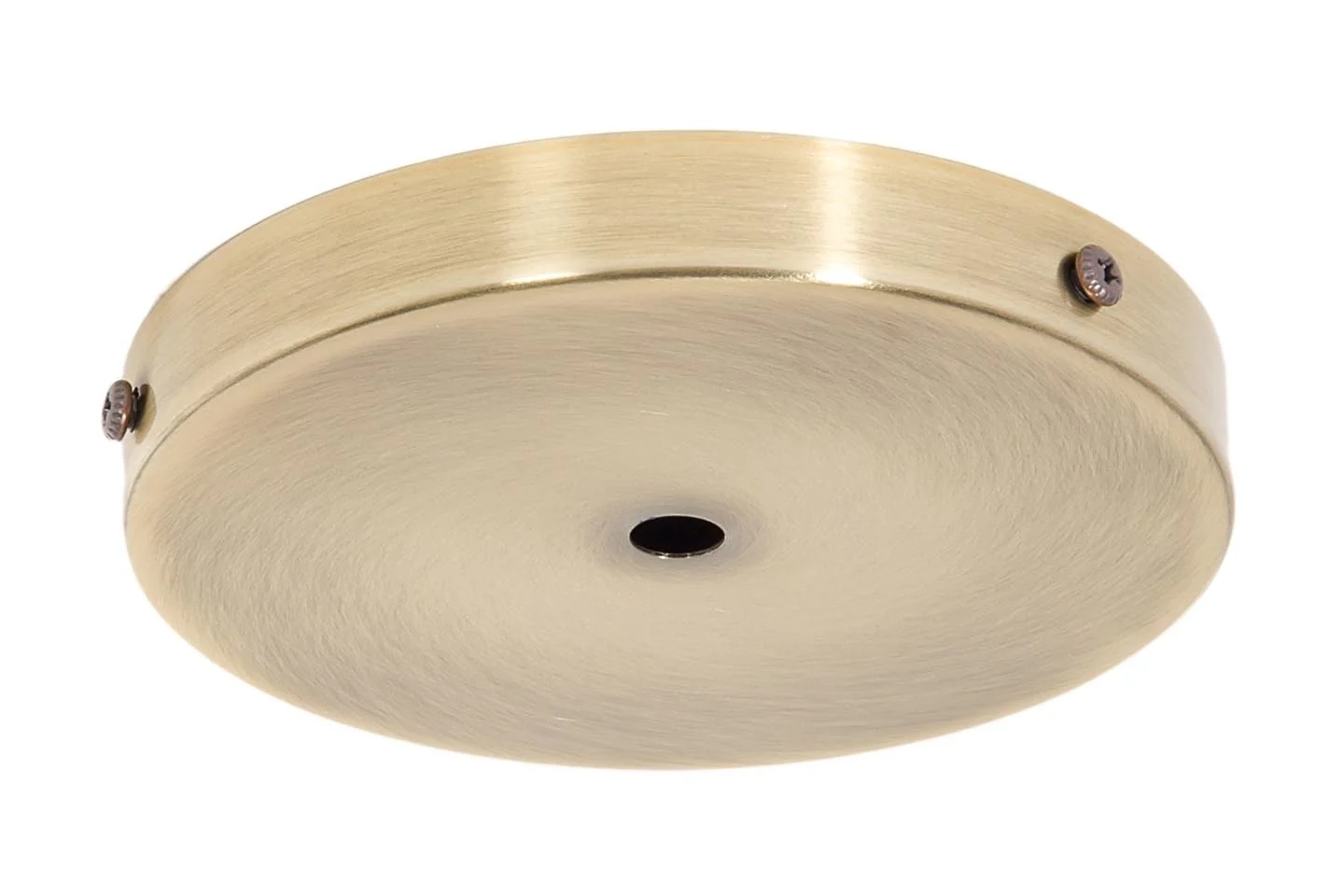4-7/8 Inch Diameter Side Mounting Steel Antique Brass Canopy with Hardware Set (11762A)
