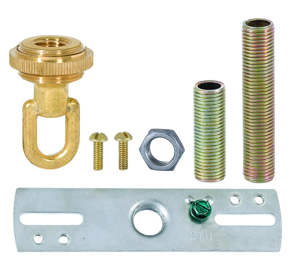 5 Inch Diameter Top Quality Unfinished Die Cast Brass Modern Canopy With Screw Collar Loop & Ceiling Hardware (11769U) - Image 3