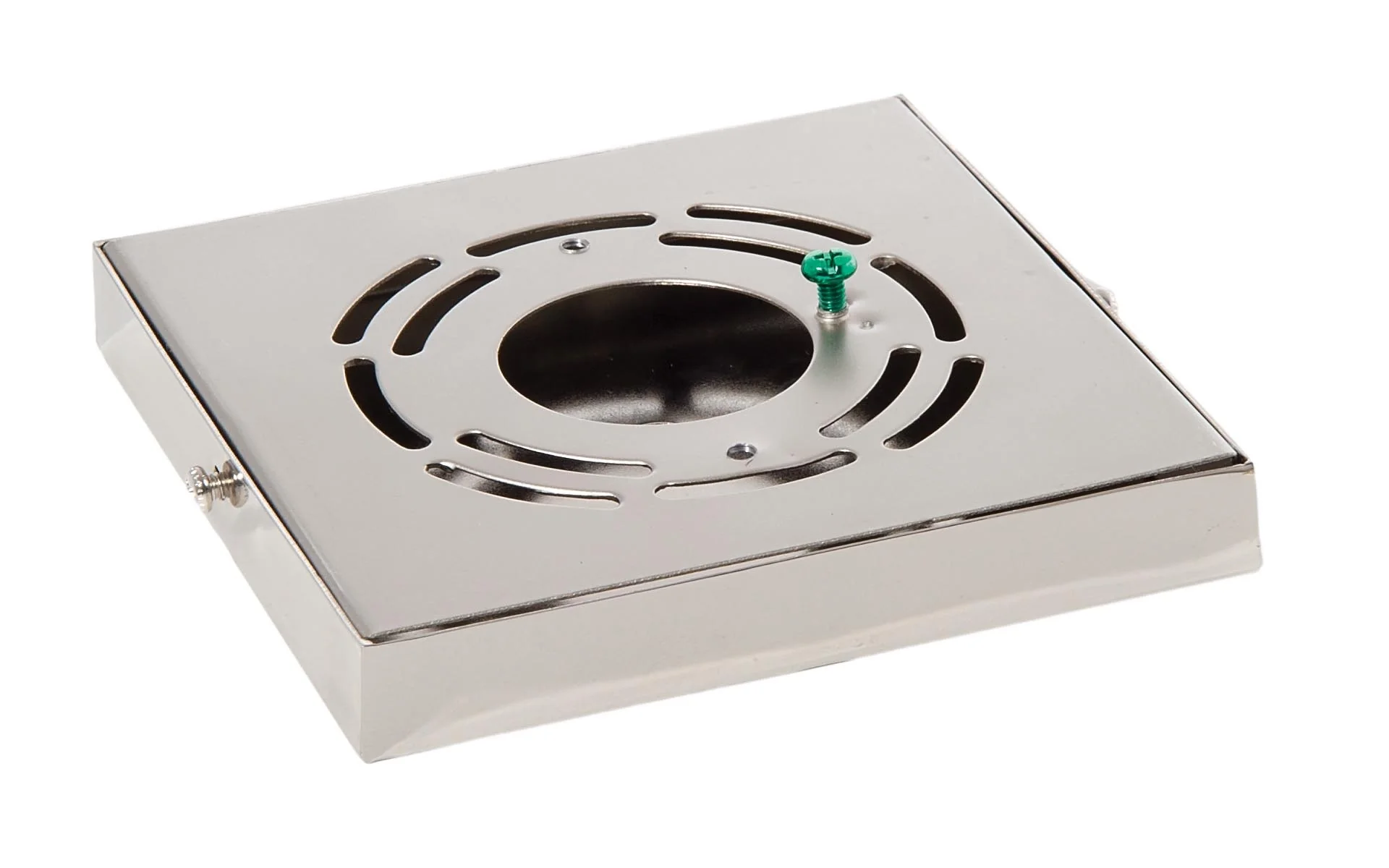5 Inch Square Polished Nickel Steel Side Mounting Canopy with Hardware Set (11763N) - Image 2