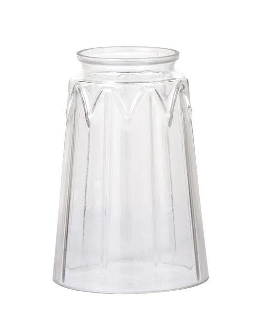 5" tall Clear Fixture Shade, 2-1/4 inch lip fitter (08567C)