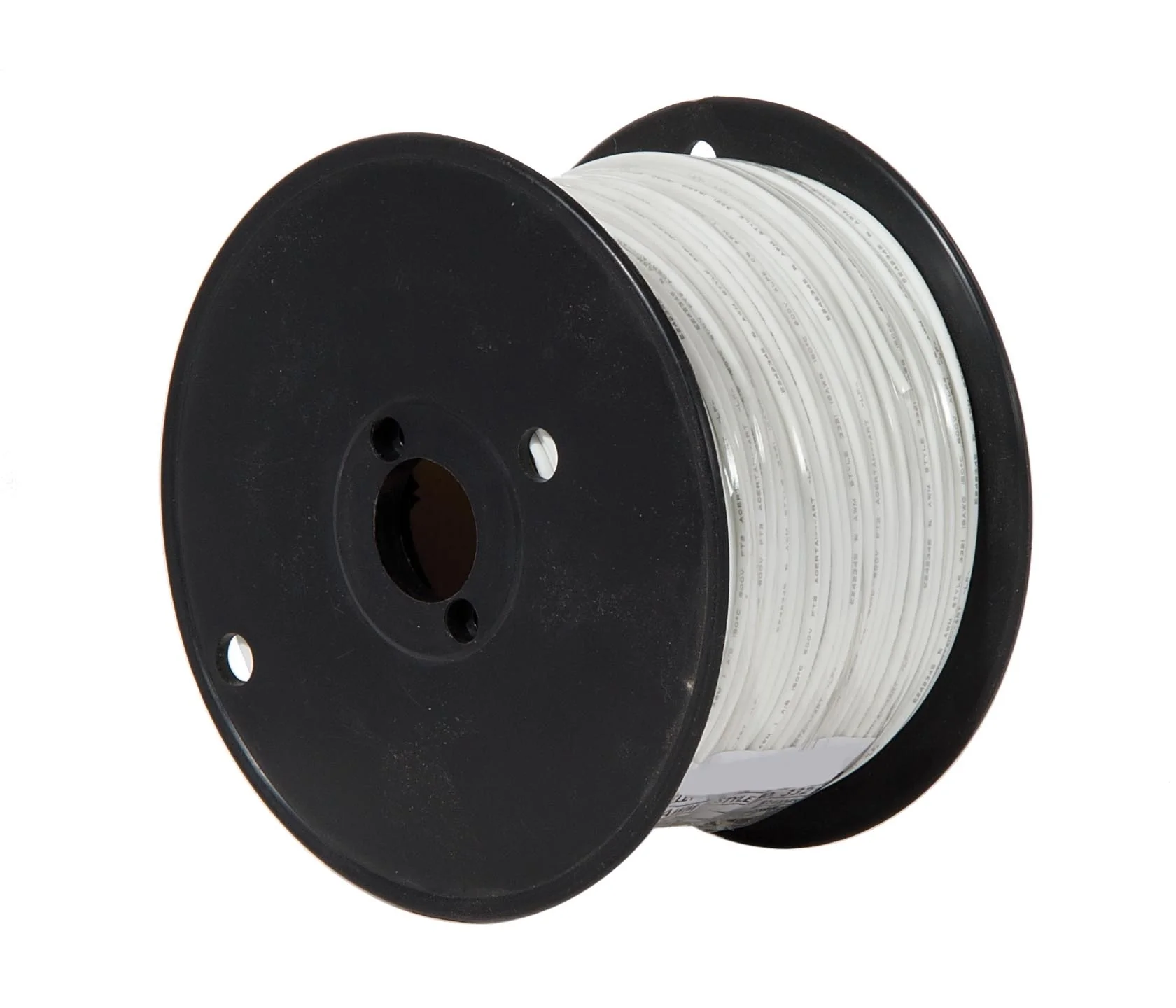 500 Ft or 100 Ft 18/1 AWM UL 3321 Plastic Insulated Lamp Cord, Choice of White or Black (46671)