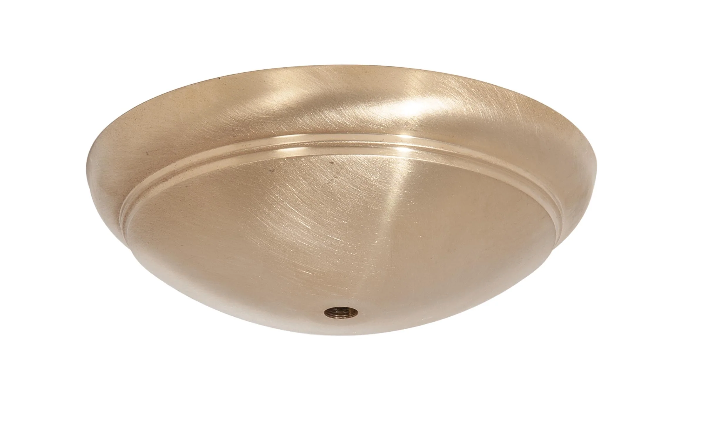 6-1/4 Inch Diameter Dome Shaped Unfinished Die Cast Brass Canopy (11458U)