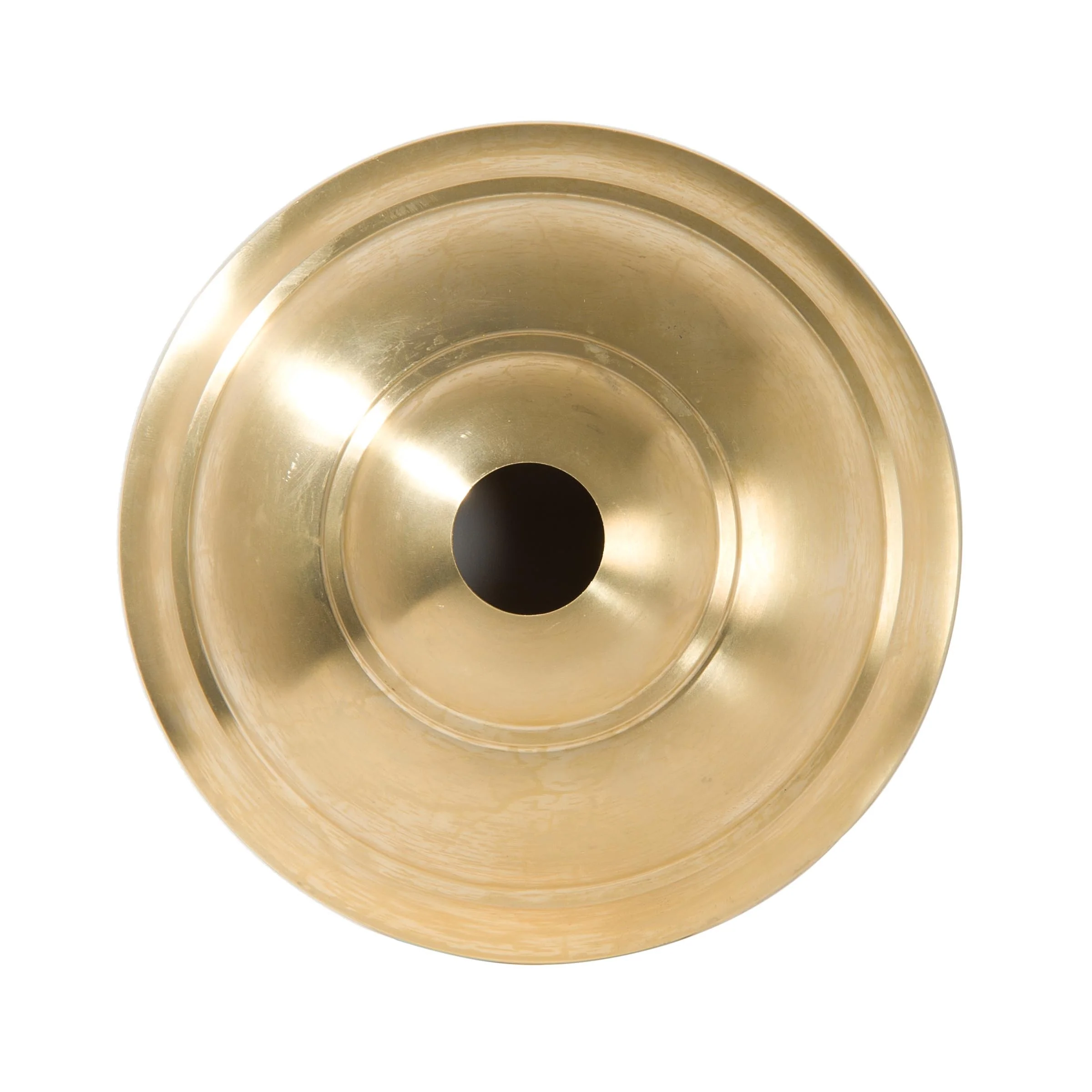 6-1/4 Inch Diameter Unfinished Brass Die Cast Lamp Canopy, Choice of Screw Collar Hole Size (11731UB) - Image 2