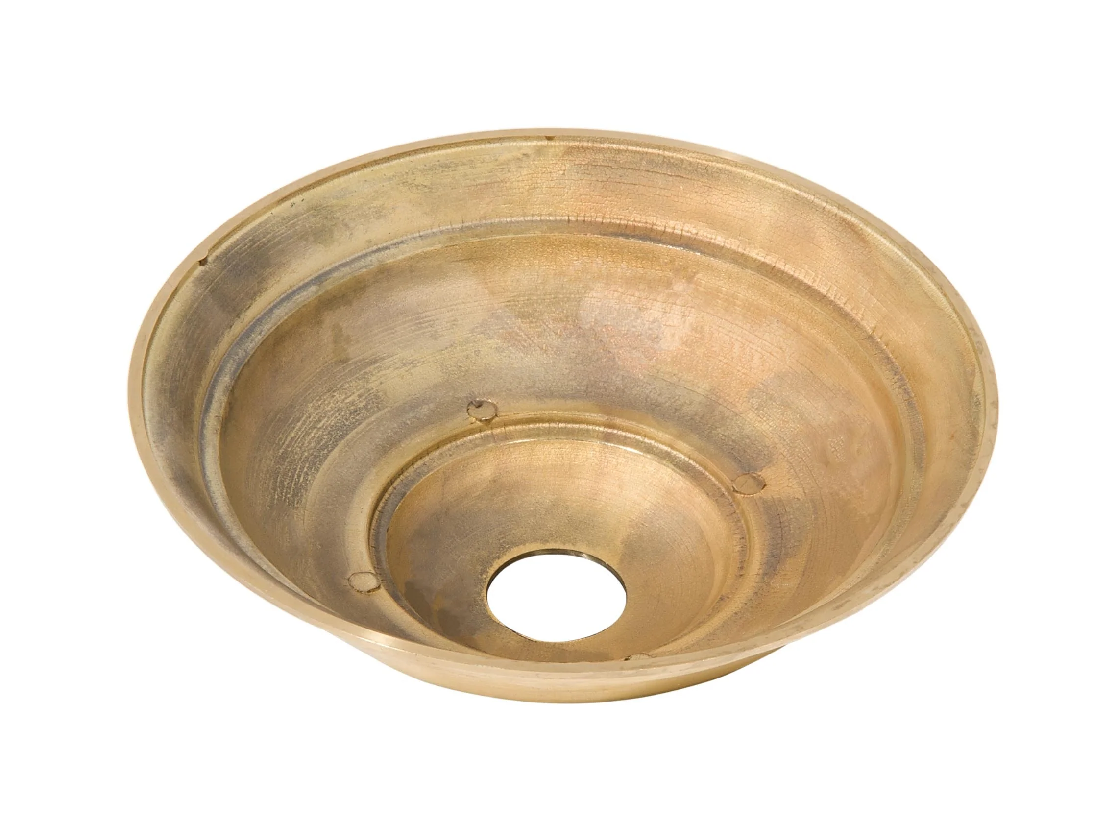 6-1/4 Inch Diameter Unfinished Brass Die Cast Lamp Canopy, Choice of Screw Collar Hole Size (11731UB) - Image 3