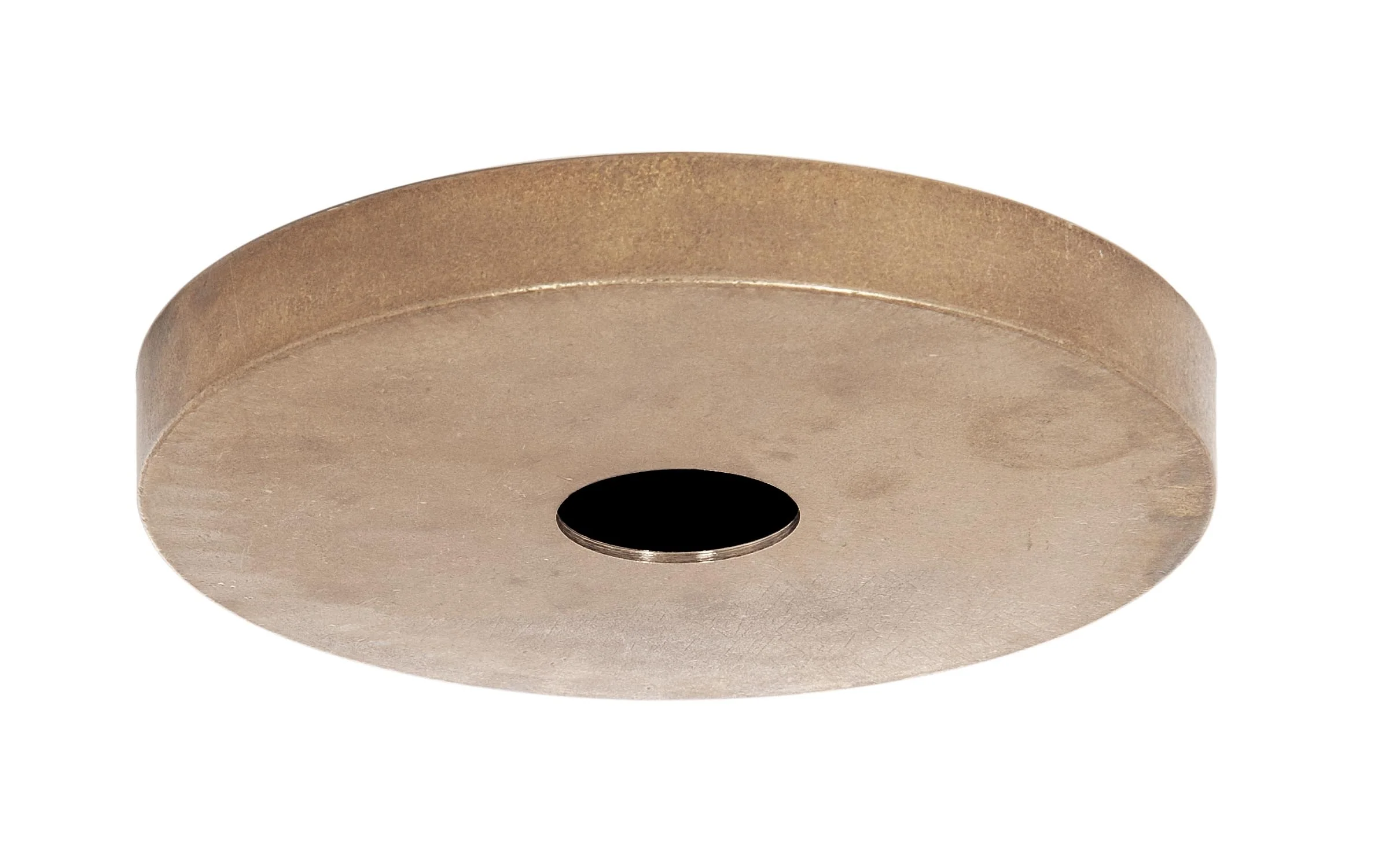 6-1/4 Inch Diameter Unfinished Die Cast Brass Canopy, No Bar Holes (11447U)