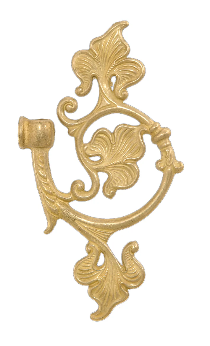 6 1/8"X 3 7/8" Cast Brass Armback, 1/8F x 1/8F (10485U)