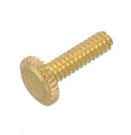 6-32 thread Brass Plated Thumb Screw, 1/2" thread length (20919)