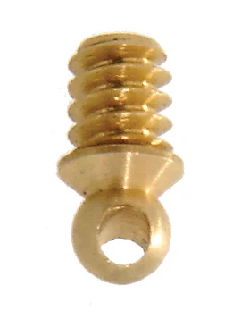 6-32, Cross Drilled Brass Screw, 5/32" overall length (20893)