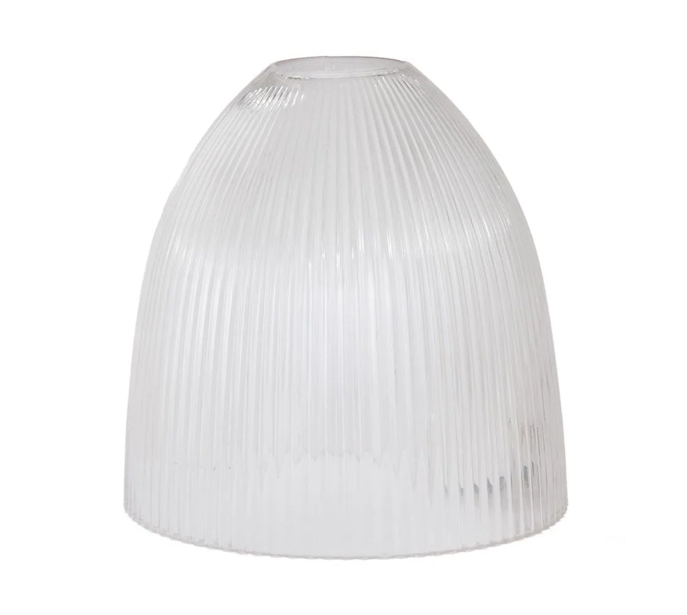 6" Diameter Clear Halophane Shade, 1-5/8" Fitter (08769)