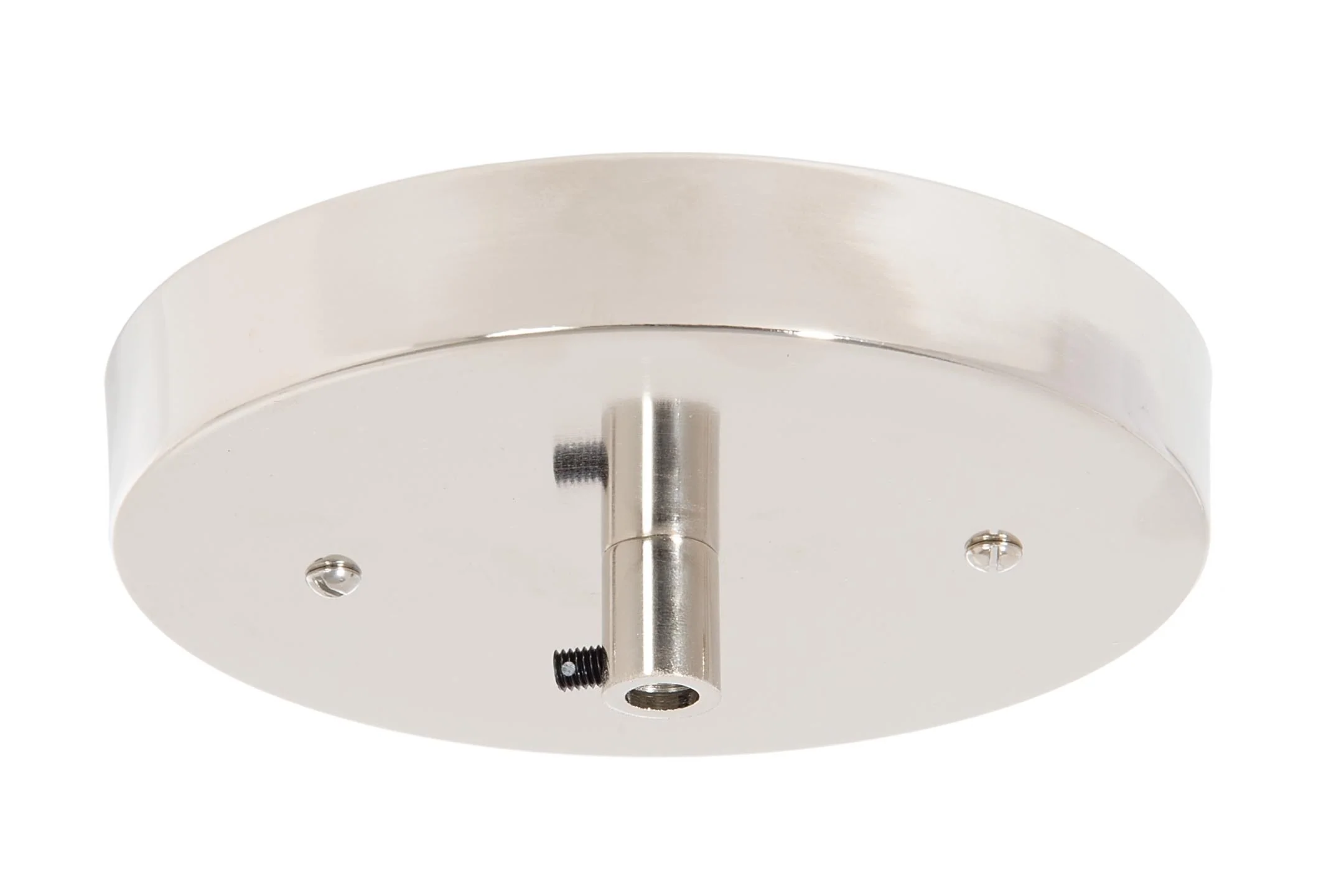 6 Inch Dia. 1-Port Steel Canopy Set, Nickel Plated (11719N1)