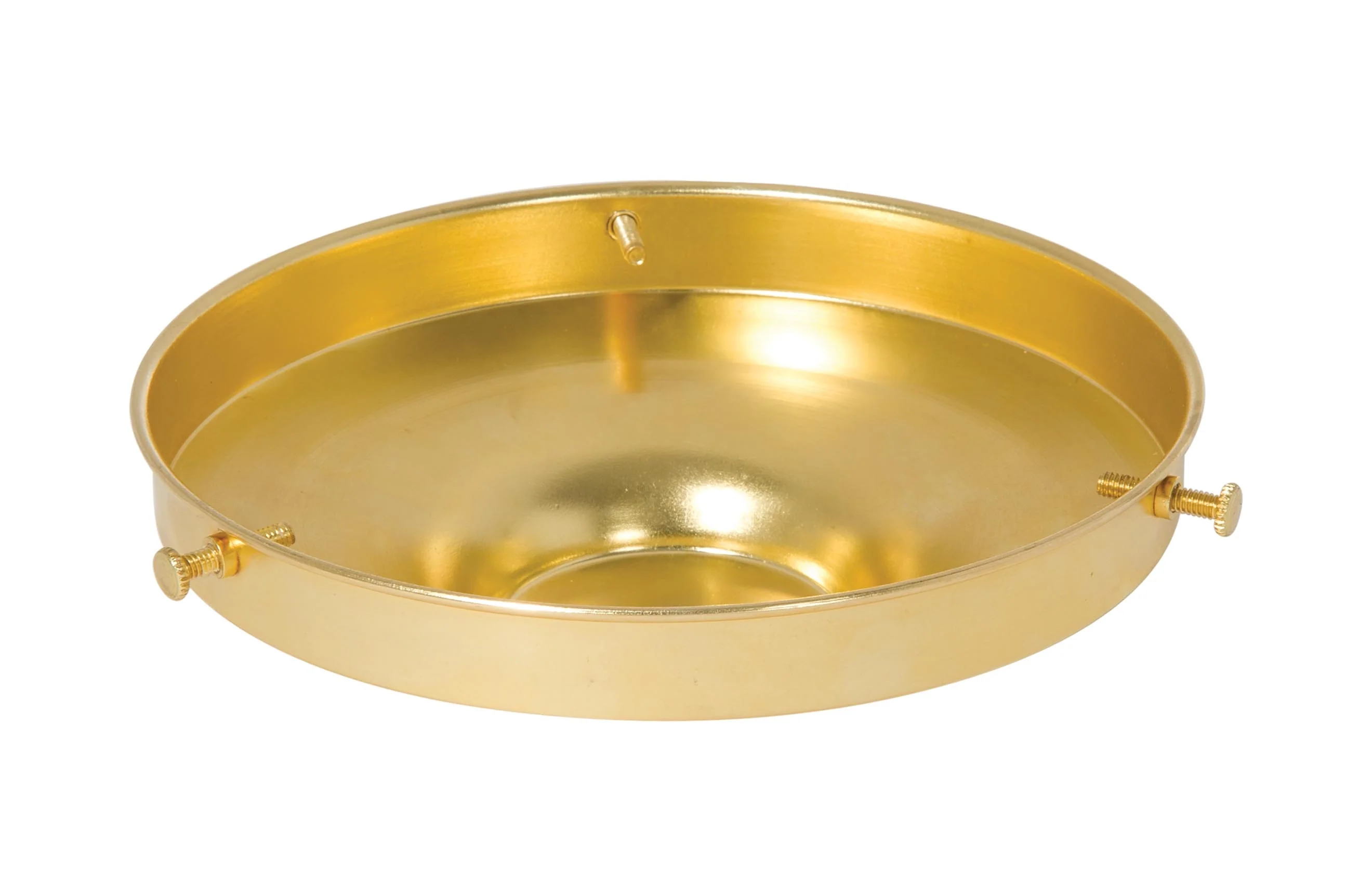 6 Inch Fitter Spun Unfinished Brass Lamp Shade Holder, 1/8IP (10723U) - Image 2
