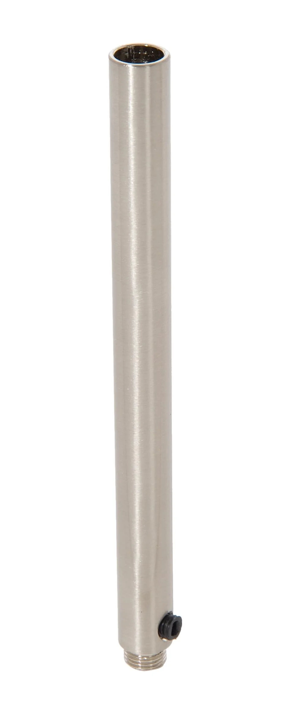 6 Inch Tall Brass Satin Nickel Hollow Transition Cord Grip Bushing w/Polycarbonite Set Screw, 1/8M (26952SN)