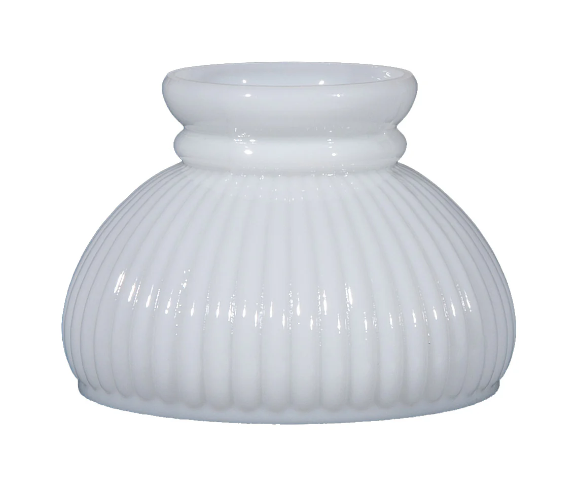 Opal Glass Rib Student Shade, 6 inch fitter (00220)