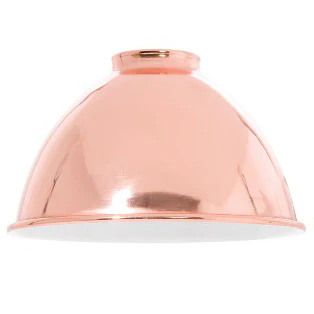 2-1/4 Inch Lip Fitter Industrial Style Metal Dome Shades, 7-1/16" Dia. - Choice of Color (08350B) - Image 10