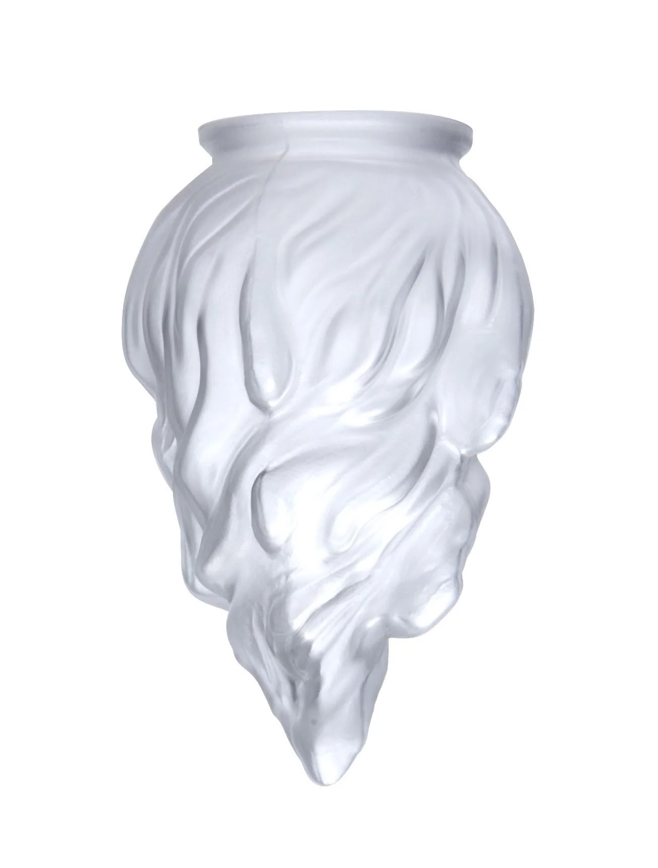 7-3/4" Satin Crystal Stalactite Shade, 3-1/4 inch lip fitter (08820) - Image 3