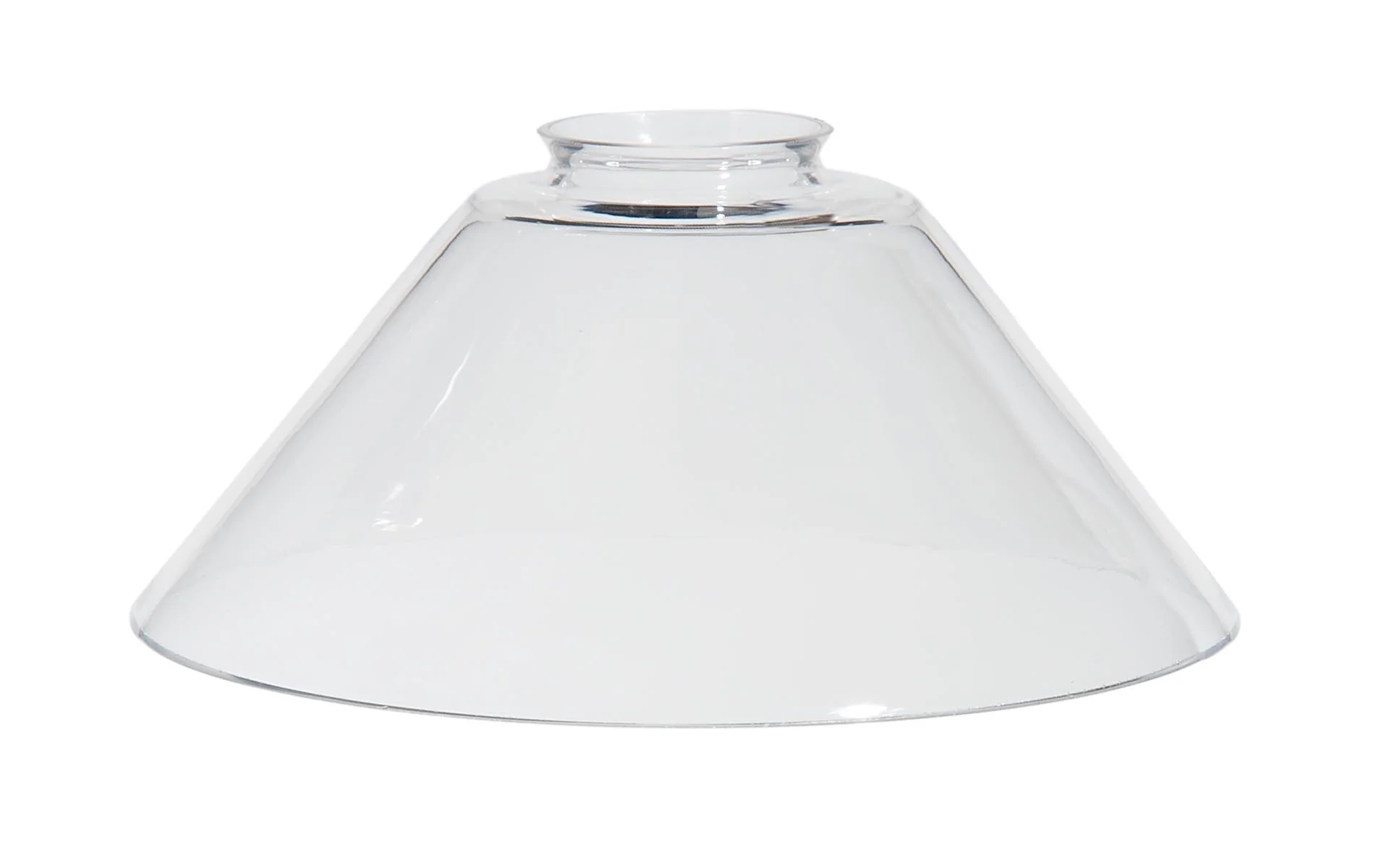 7-15/16" Dia. Clear Glass Slant Shade, 2-1/4" Fitter (08824C)