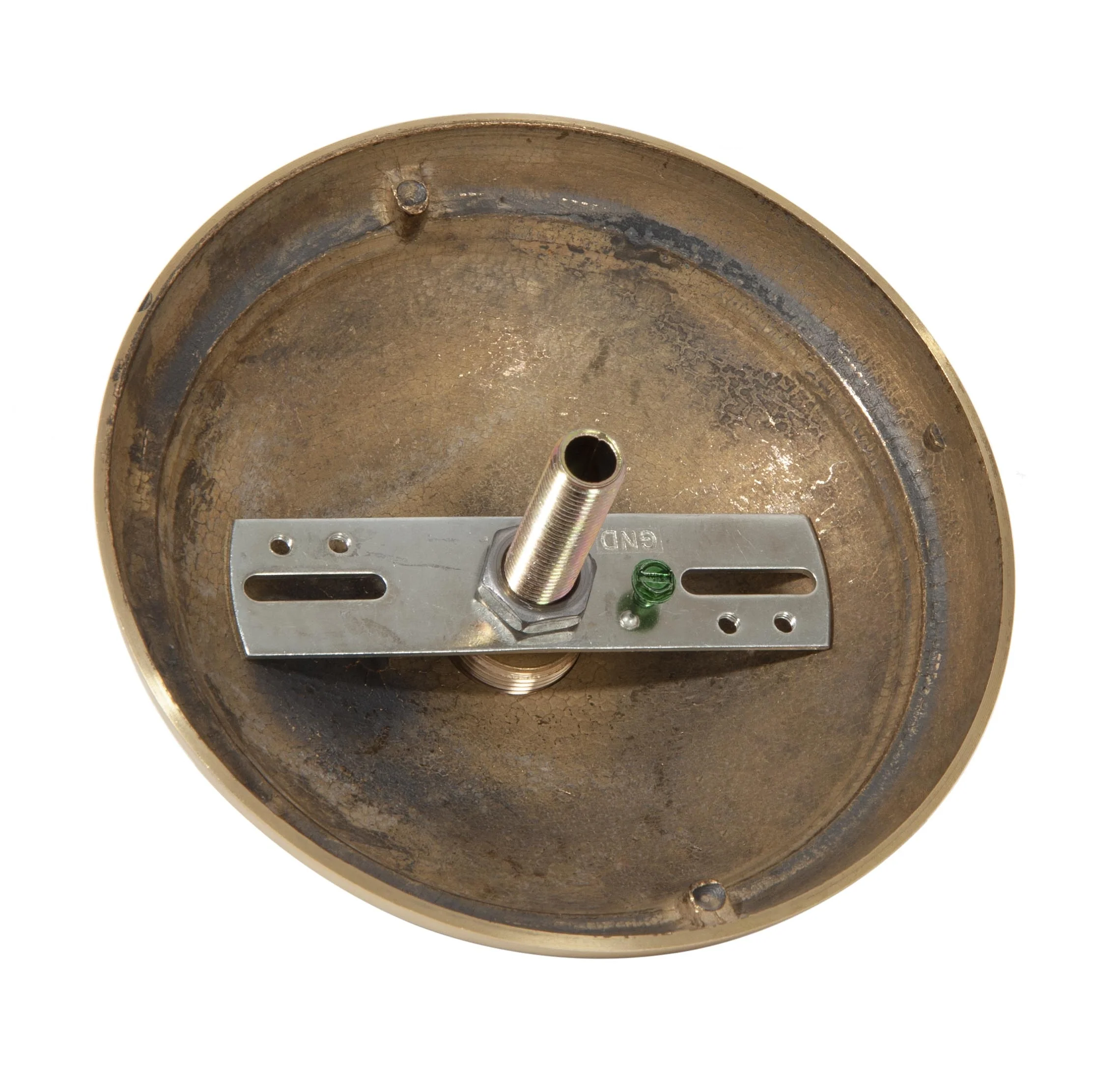 7-7/8 Inch Diameter Unfinished Die Cast Brass Canopy with Mounting Hardware (11459UHK) - Image 2