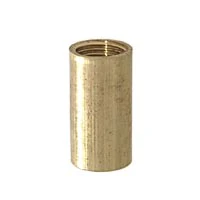 7/8 Inch Height Unfinished Brass Coupling, 1/8F (20875U)