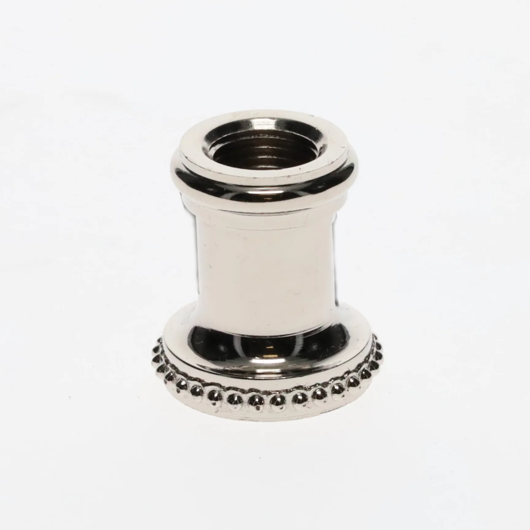 7/8" ht., Nickel Plated Turned Brass Neck, 1/8 F Tap (10946N)