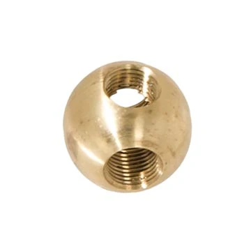 7/8 Inch Diameter Unfinished Brass 3-Way Ball Arm Back, 1/8F (21259U)