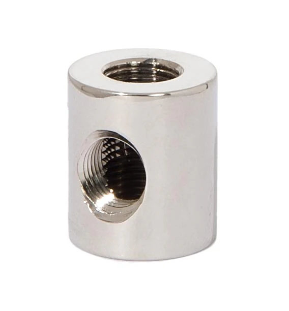 7/8 Inch Tall Polished Nickel Finish 3-Way Brass Armback, 1/8F Tap (21208N)