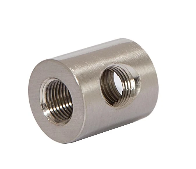 7/8 Inch Tall Satin Nickel Finish 3-Way Brass Armback, 1/8F Tap (21208SN) - Image 2