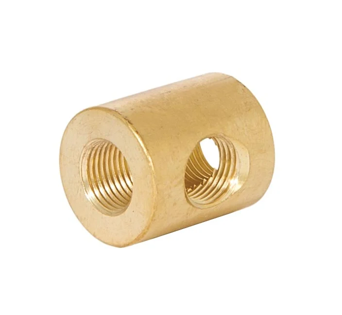 7/8 Inch Tall Unfinished Brass 3-Way Brass Armback, 1/8F Tap (21208U) - Image 2